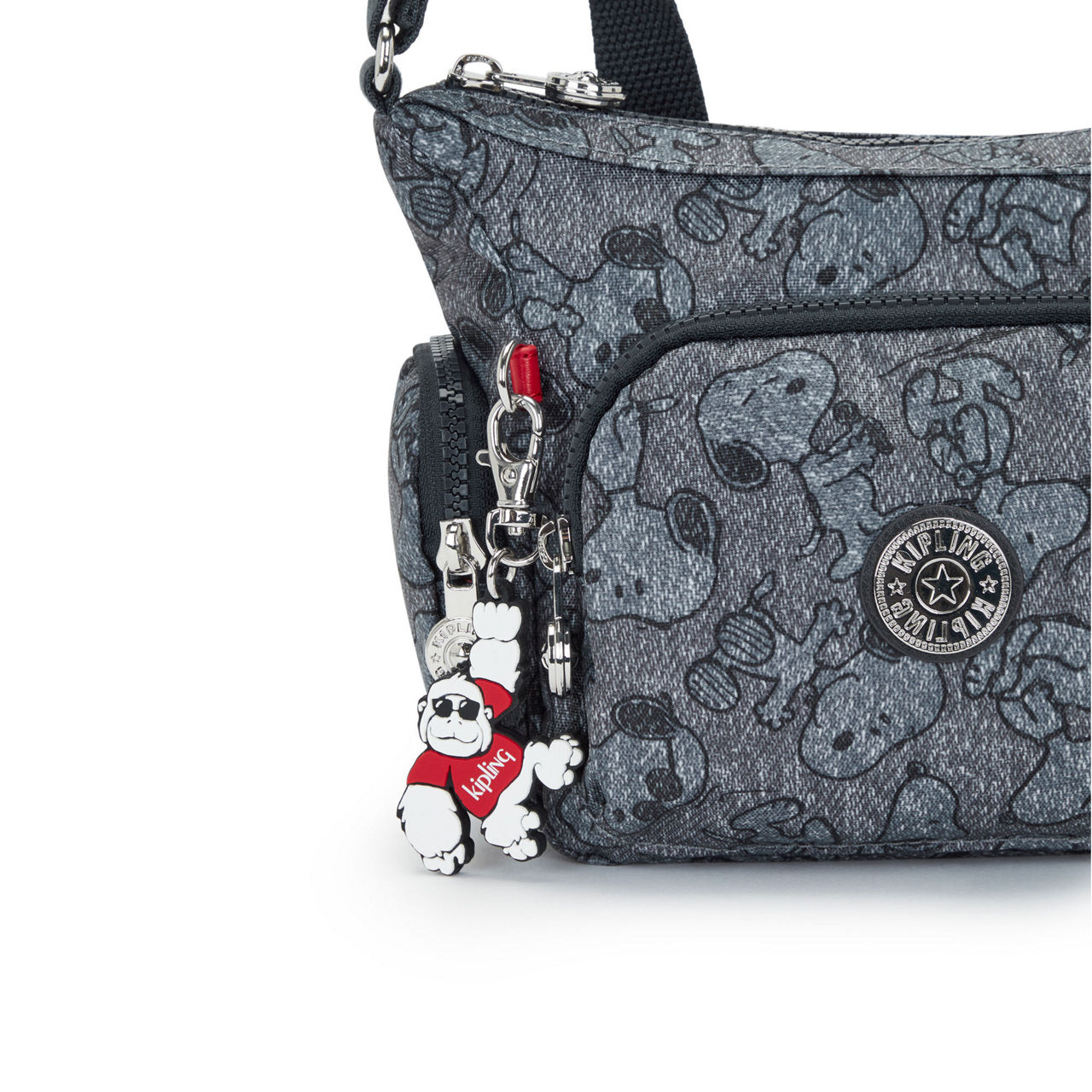 KIPLING Gabbie Mini Crossbody Bag Doggy Denim Prt