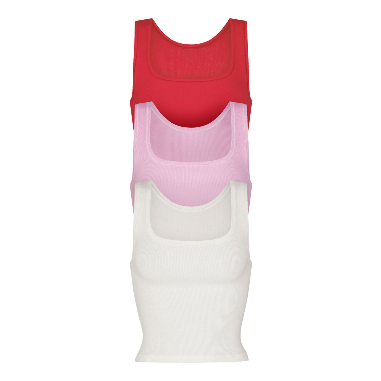 Skims Cotton Rib Tank and Boxer Set in Sugar Pink!