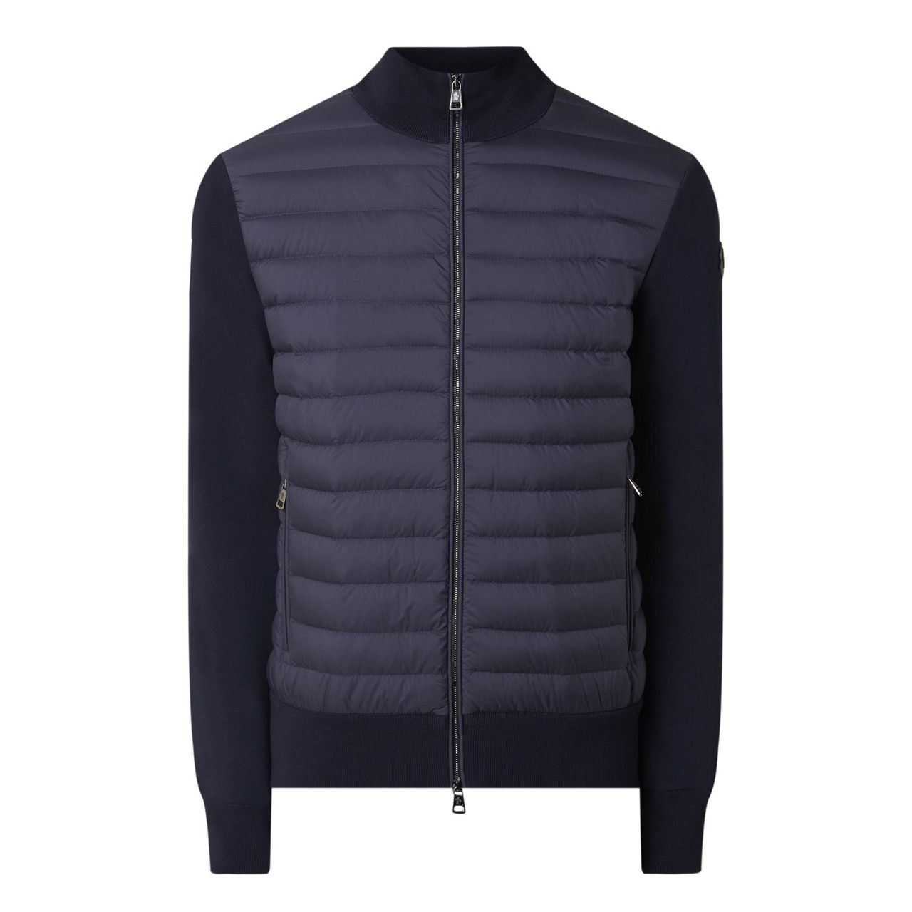 Moncler knit & outlet down combo cardigan