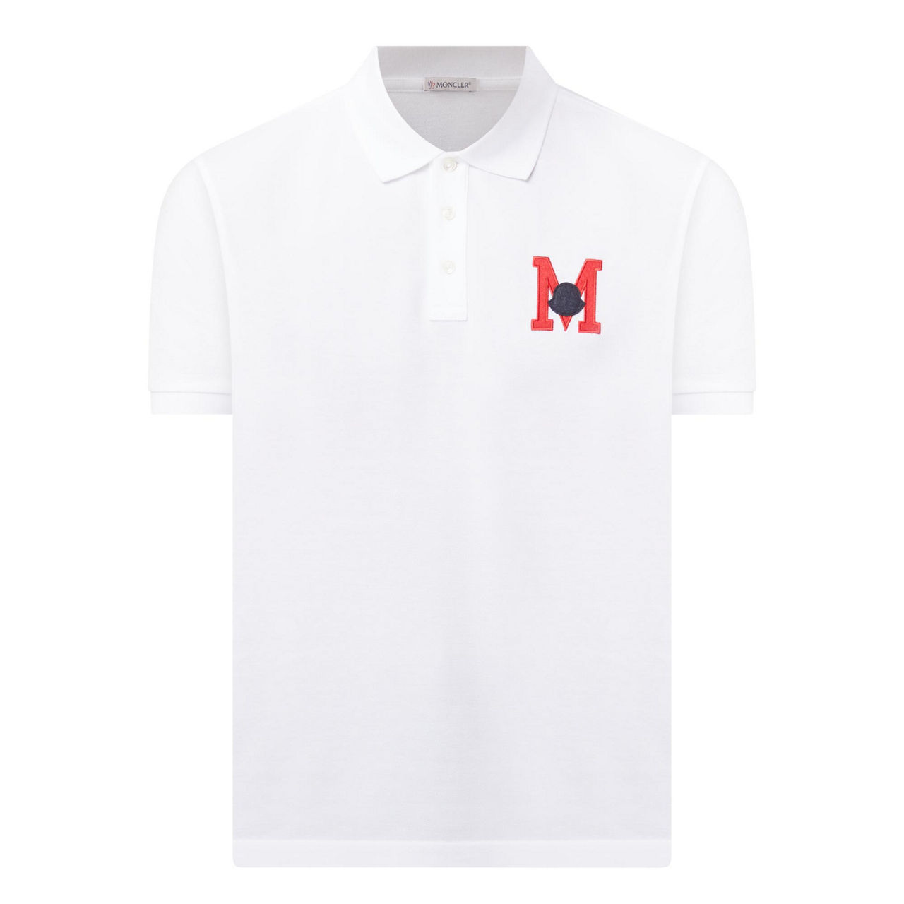 Mens white shop moncler polo