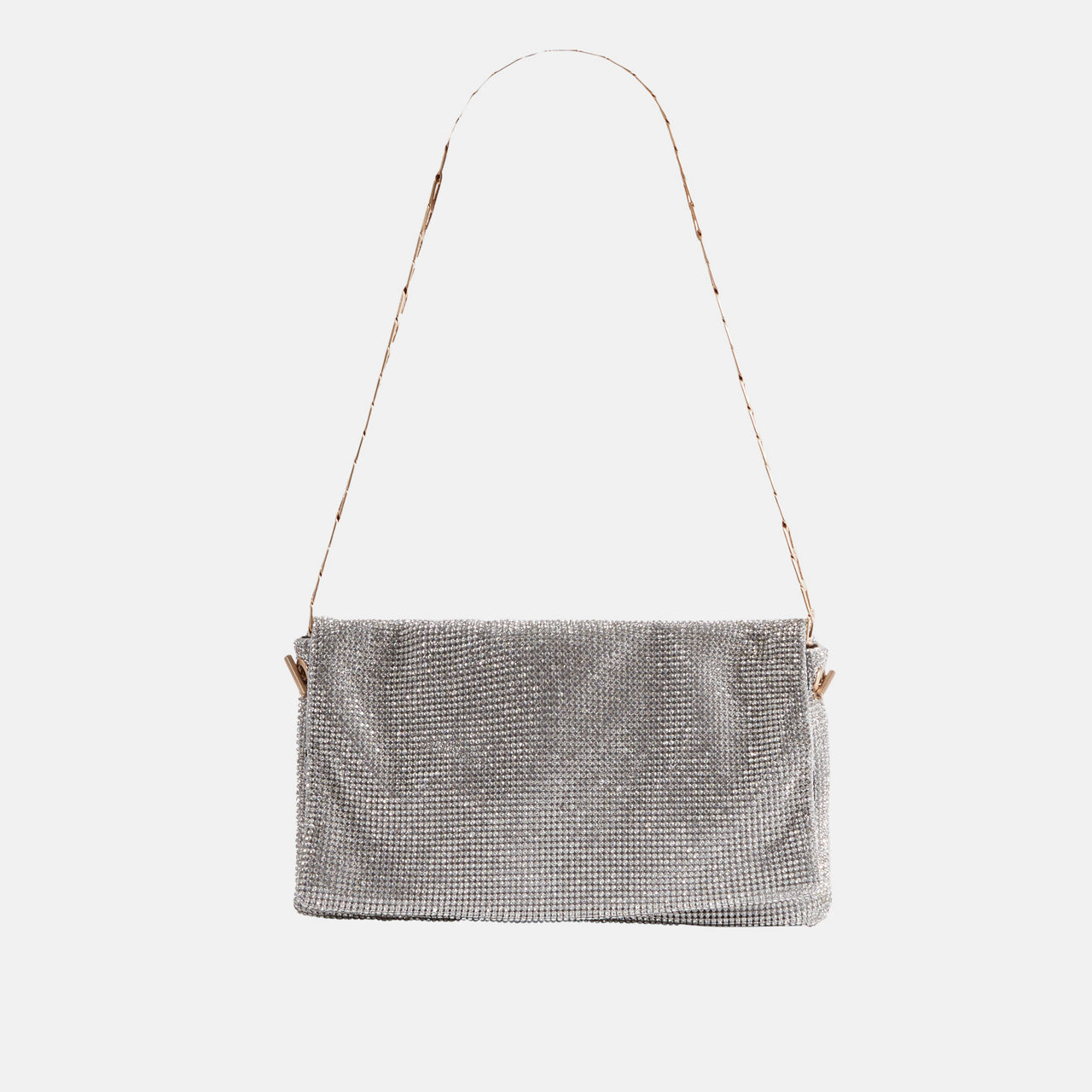 REISS Soho Shoulder Bag SILVER