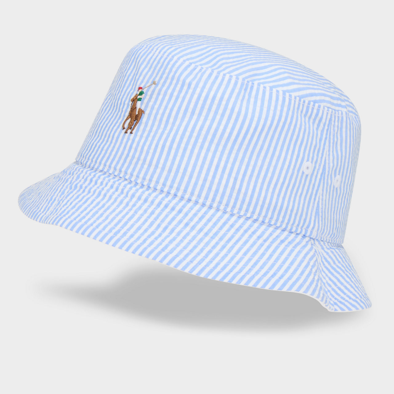 Mens white polo bucket hat sale