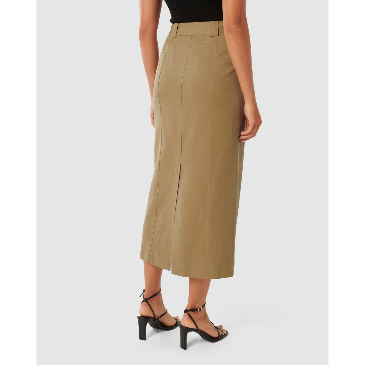 PINTUCK SKIRT-MAROON main image 0
