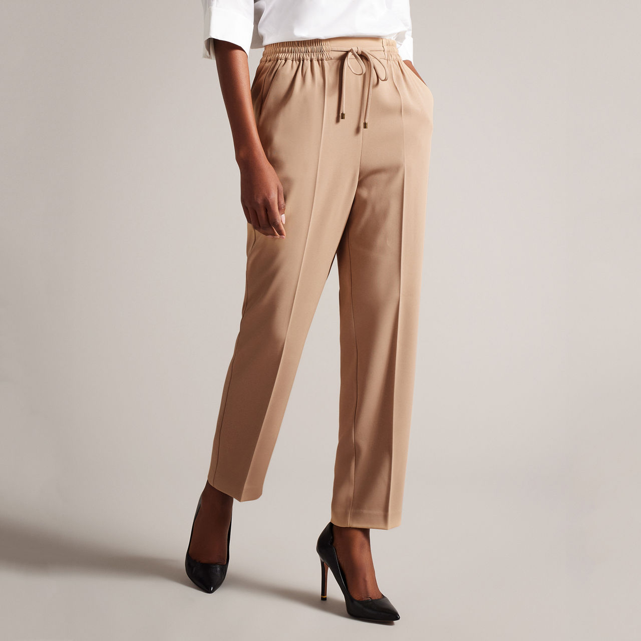 TED BAKER Laurai Mid-Rise Cropped Trousers