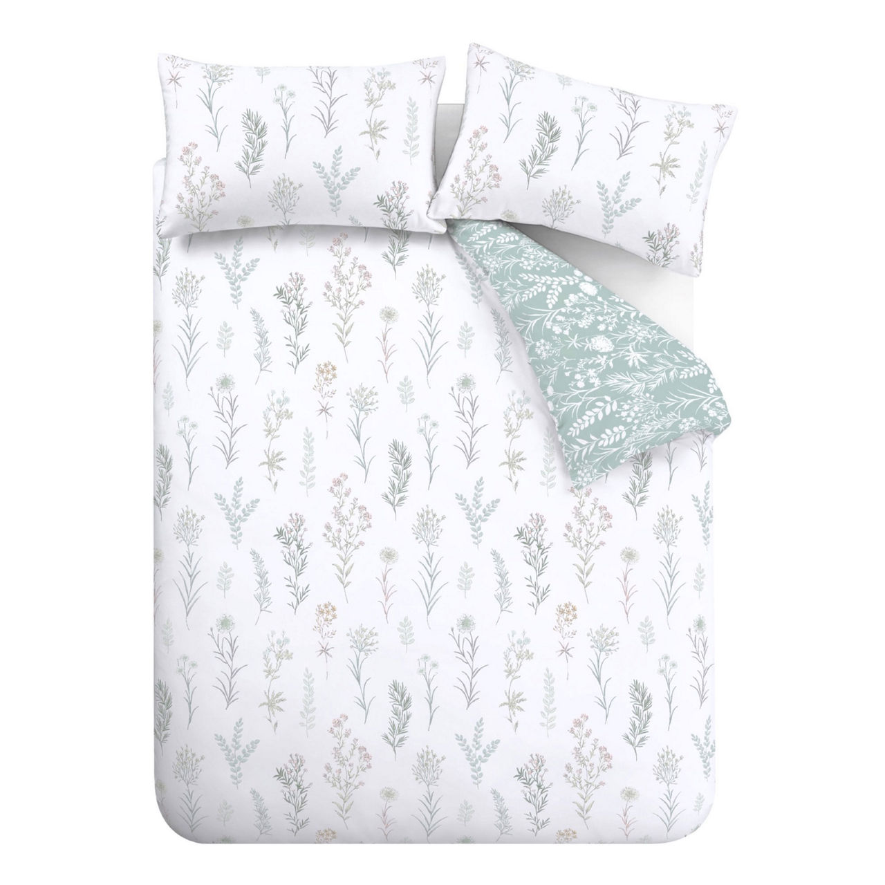 Wild Flowers Duvet Set Green