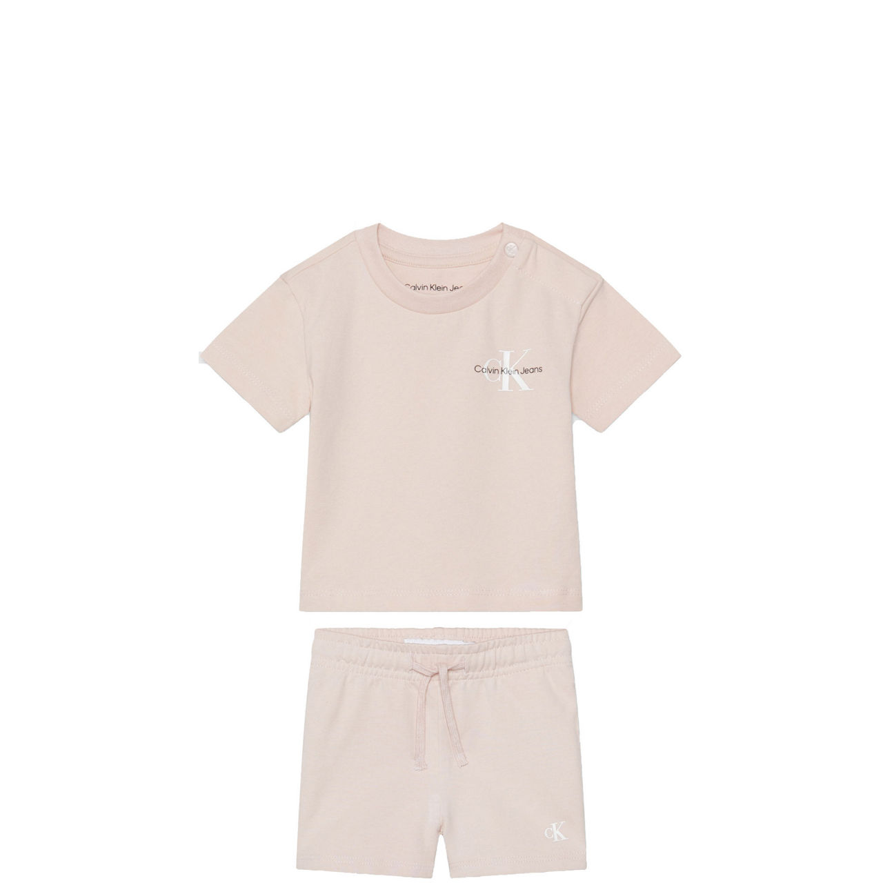 Calvin Klein baby-girls 2-piece Short Set, Top & Shorts, Soft