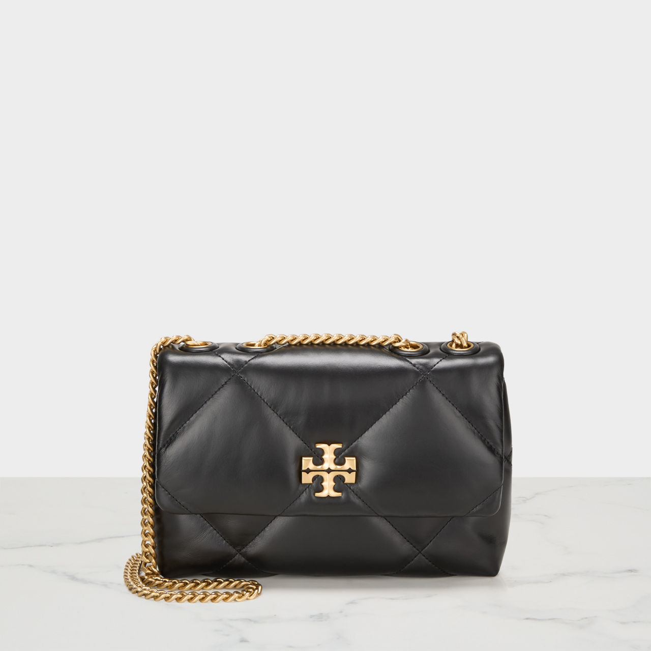 TORY BURCH Kira Diamond Quilted Small Shoulder Bag Black