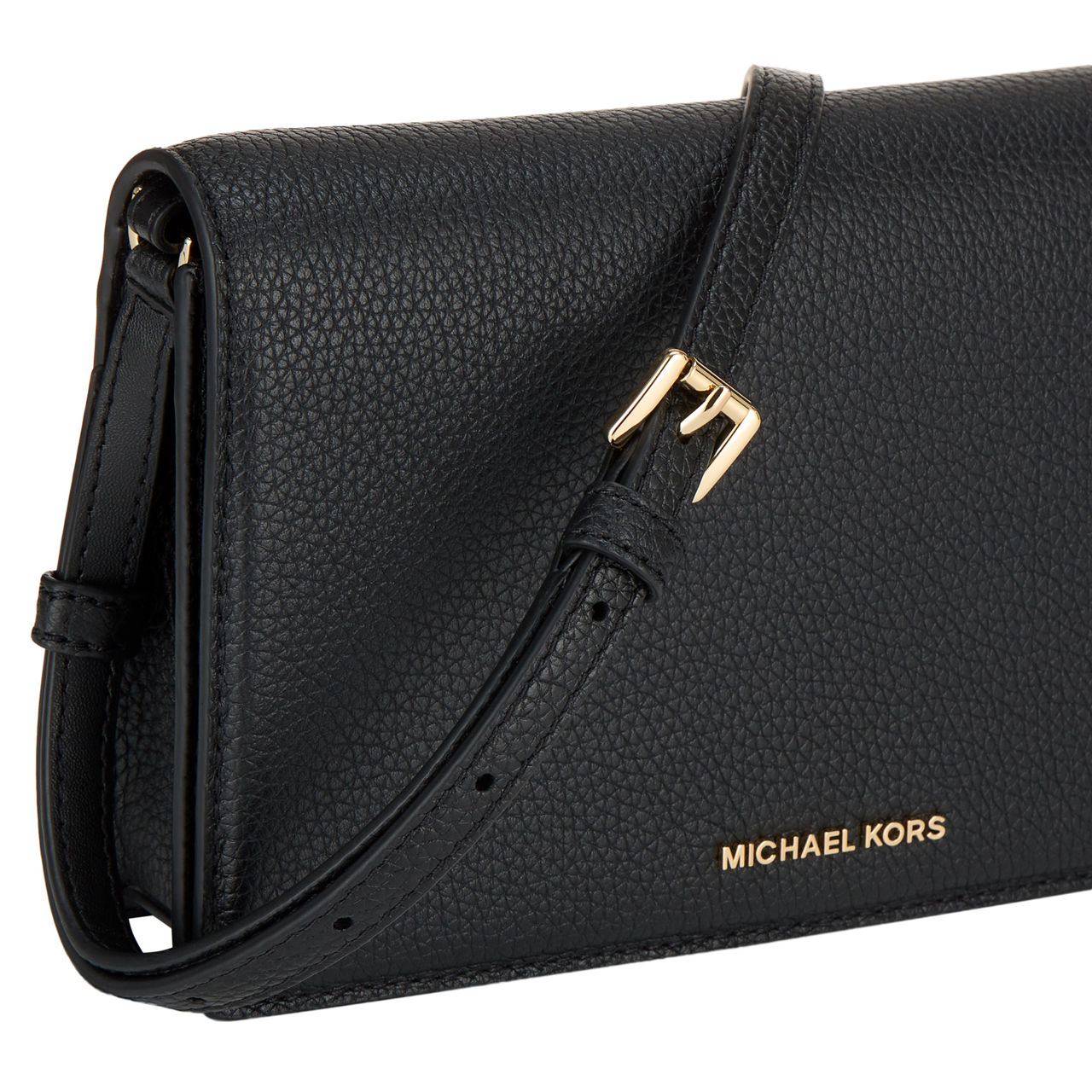 MICHAEL MICHAEL KORS Jet Set Flap Crossbody Bag Black