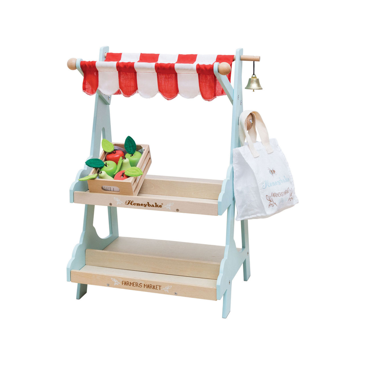 LE TOY VAN Wooden Market Stall Fruit Play Food Crate