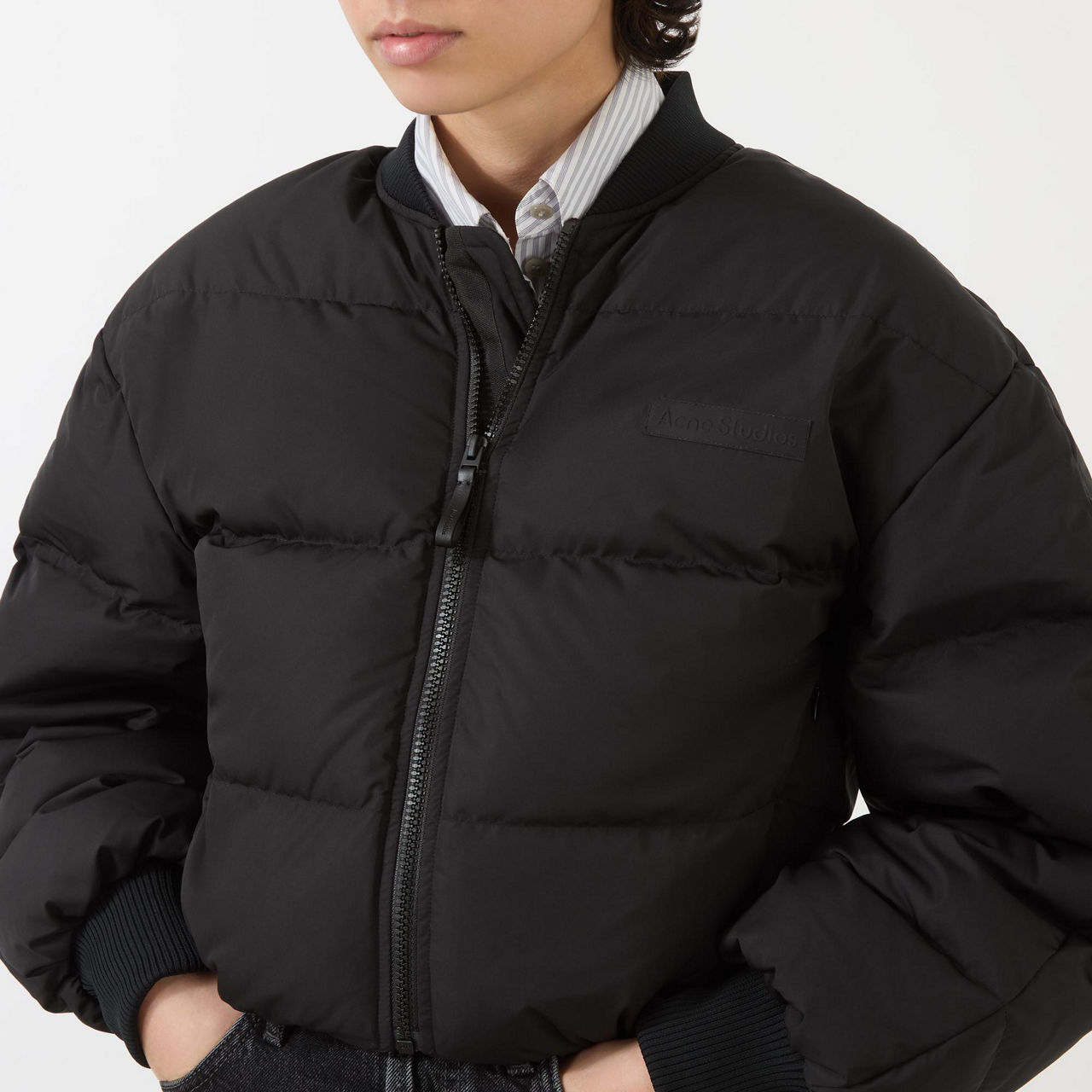 Acne studios double zip down jacket hotsell