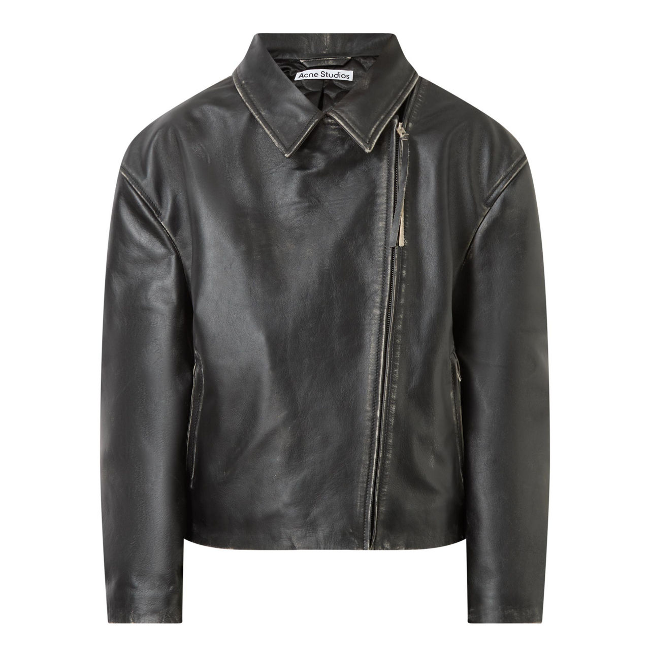 Acne studios oversized leather jacket best sale