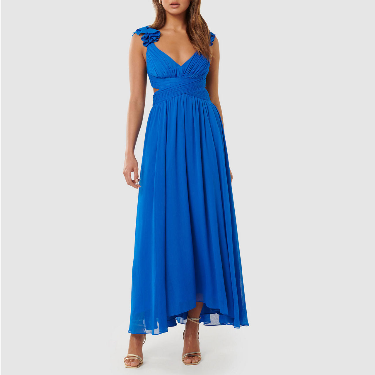 FOREVER NEW Selena Ruffled Dress