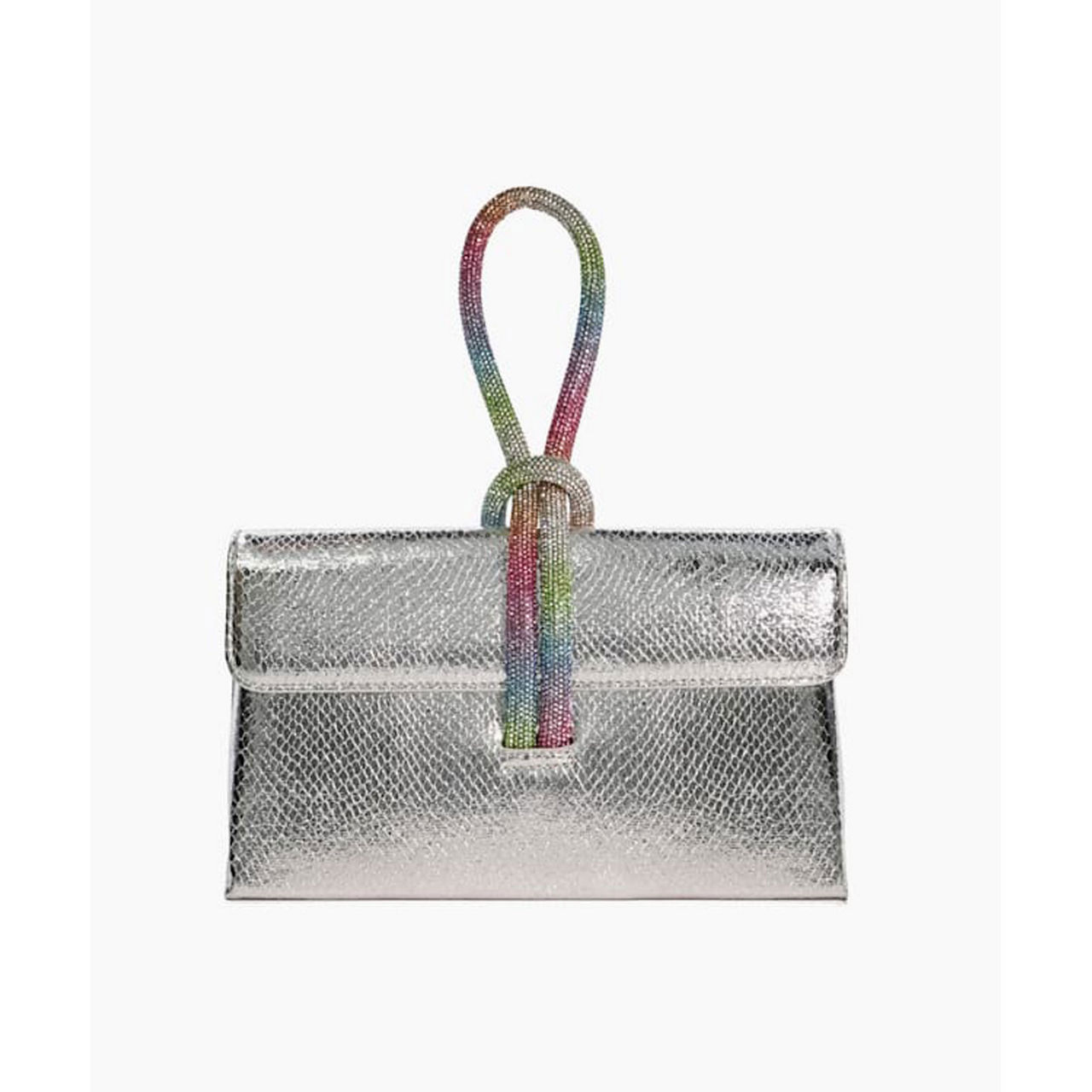 Dune silver clutch bag online