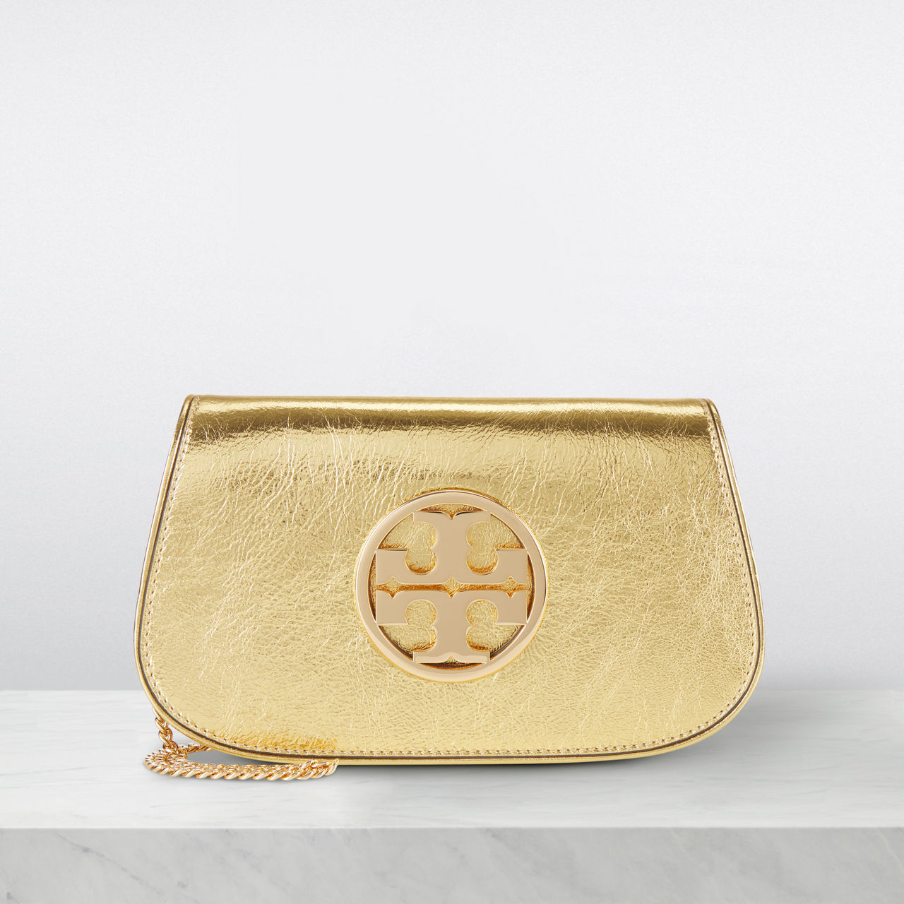 Tory burch metallic bag sale