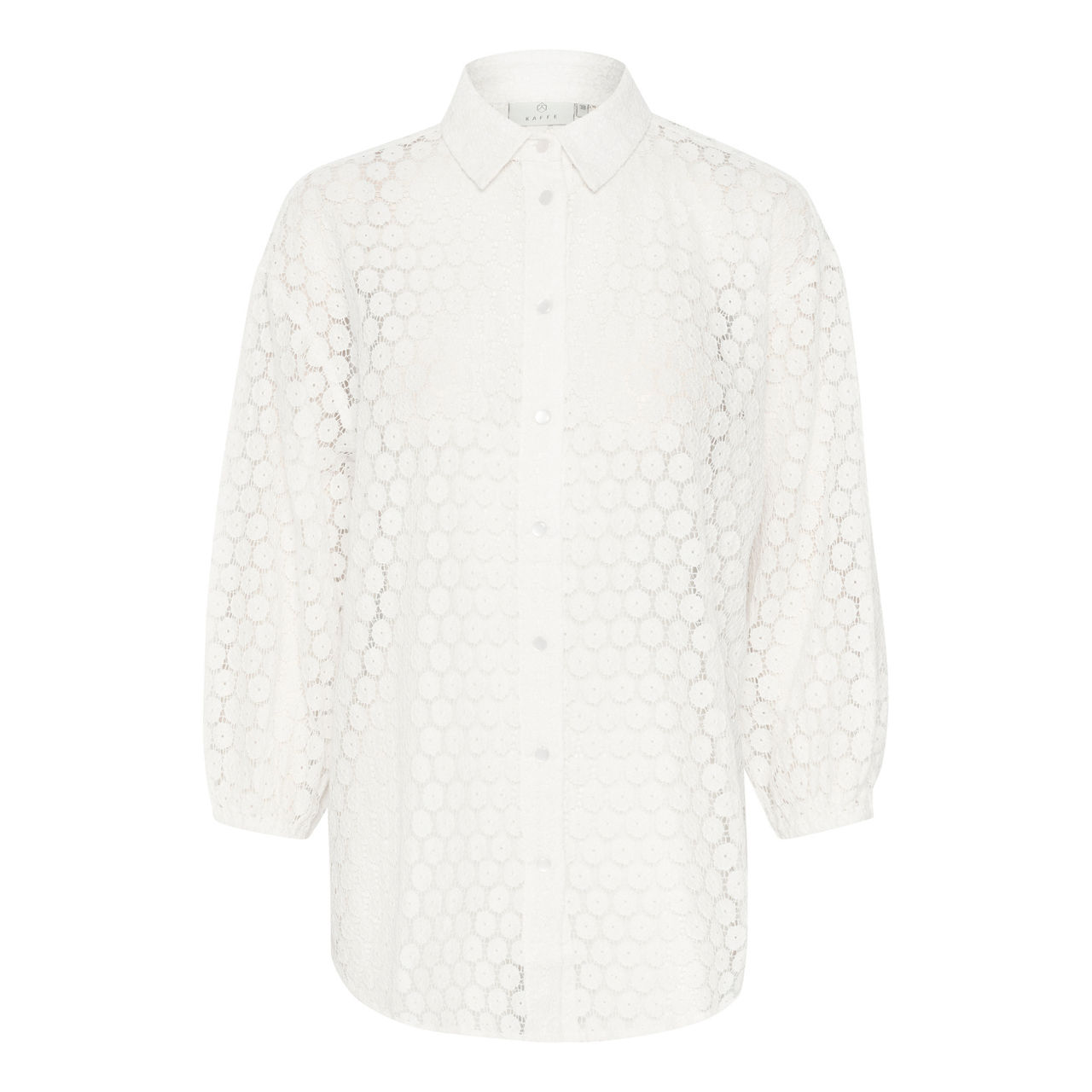 KAFFE Loren Floral Sheer Shirt