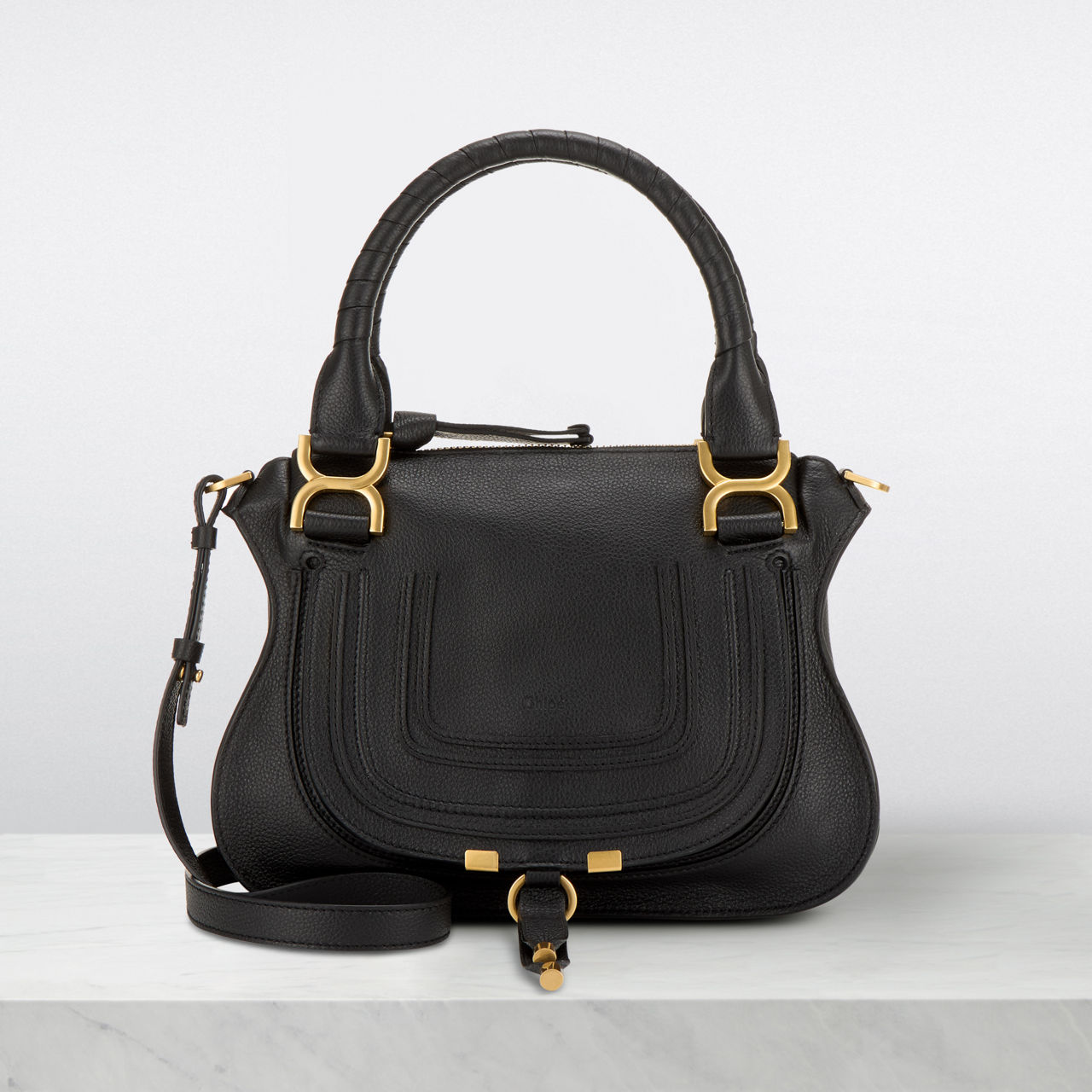 CHLOE Marcie Leather Satchel Bag