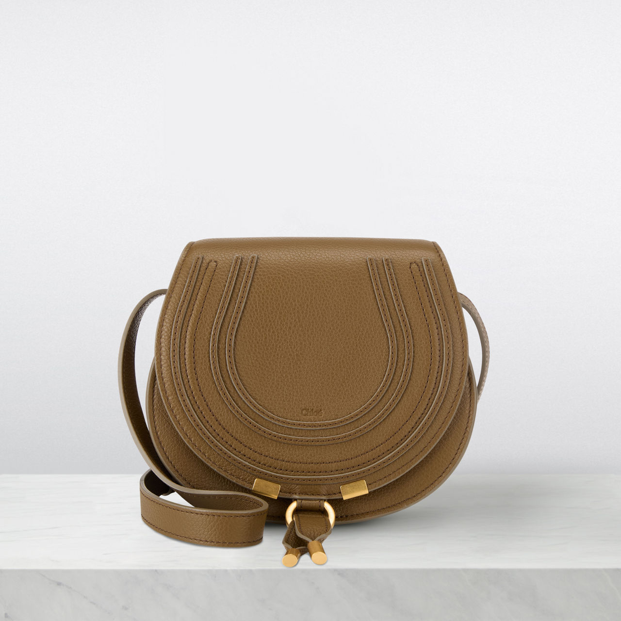 Small marcie leather saddle bag sale