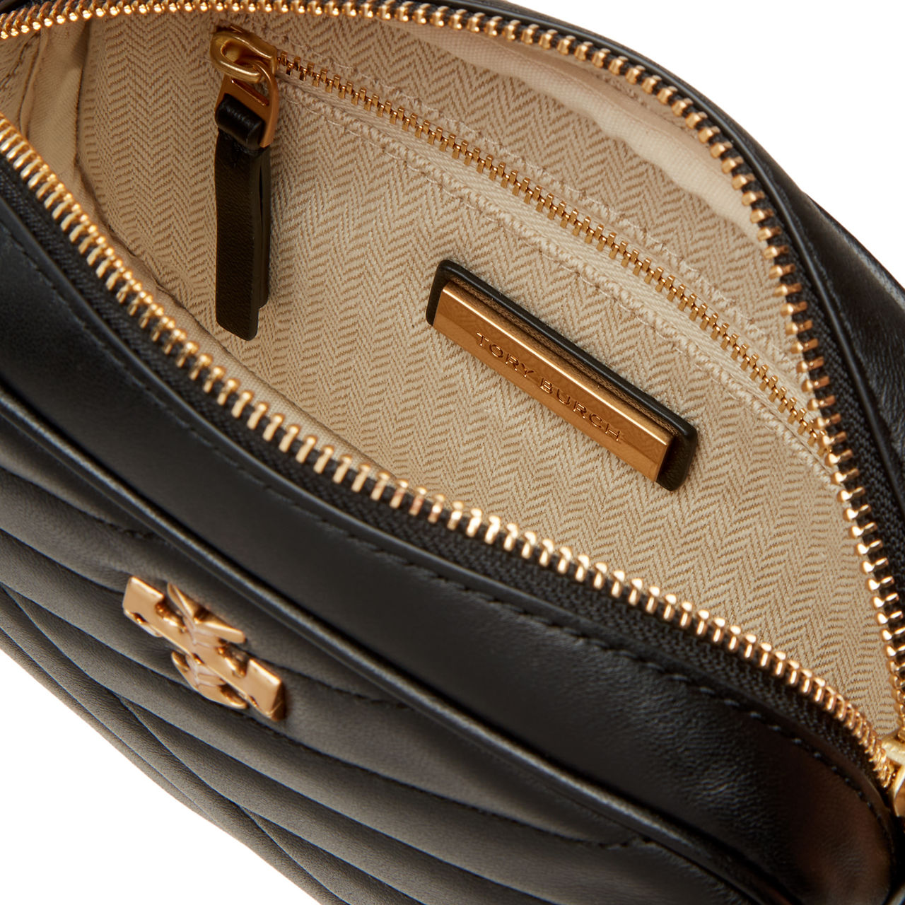 Tory burch leather camera bag sale