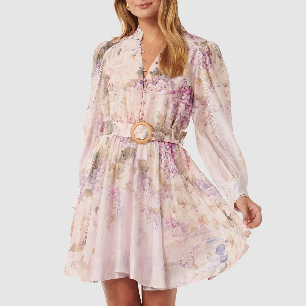 Rosalien Belted Mini Dress main image 0