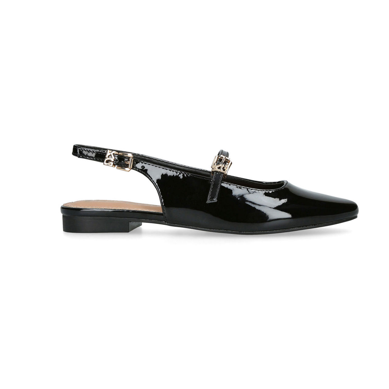 slip on flats no back