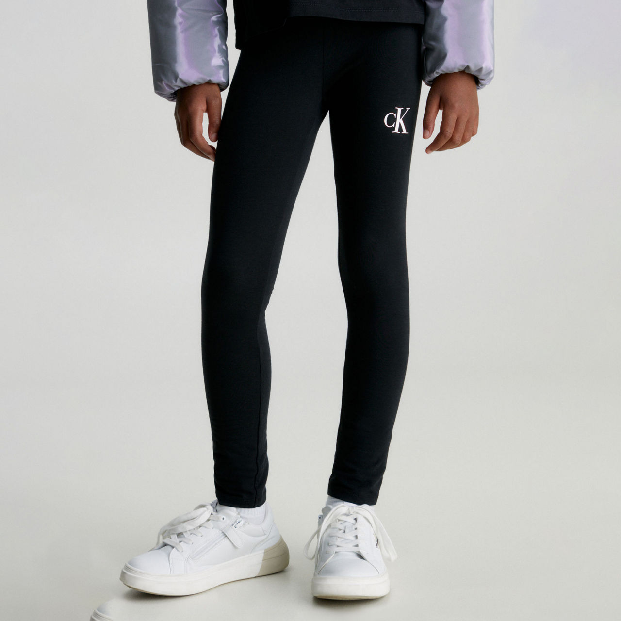 CALVIN KLEIN KIDS Monogram Leggings Ck Black