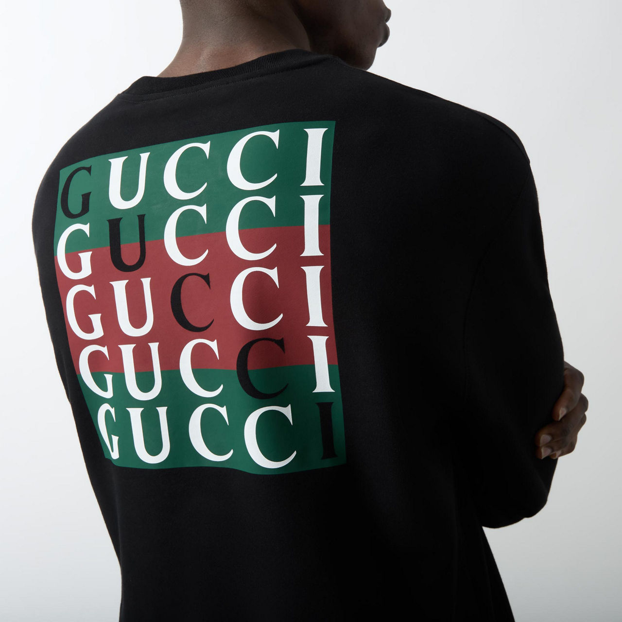 GUCCI Stripe Logo Sweatshirt