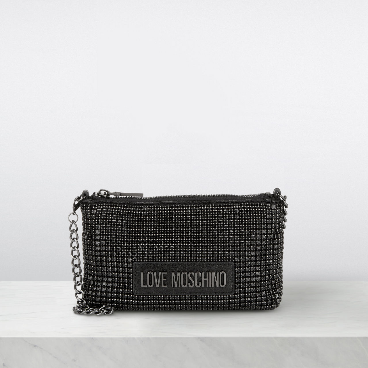 LOVE MOSCHINO Bling Bling Chain Shoulder Bag