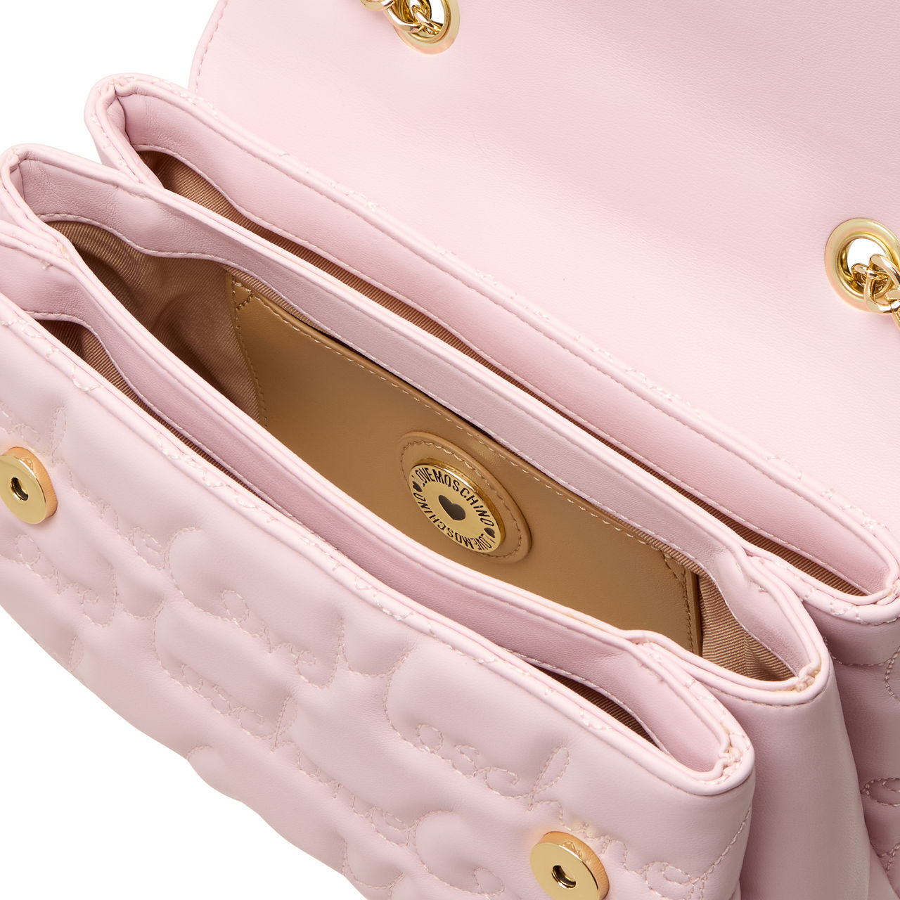 Love moschino purse pink sale