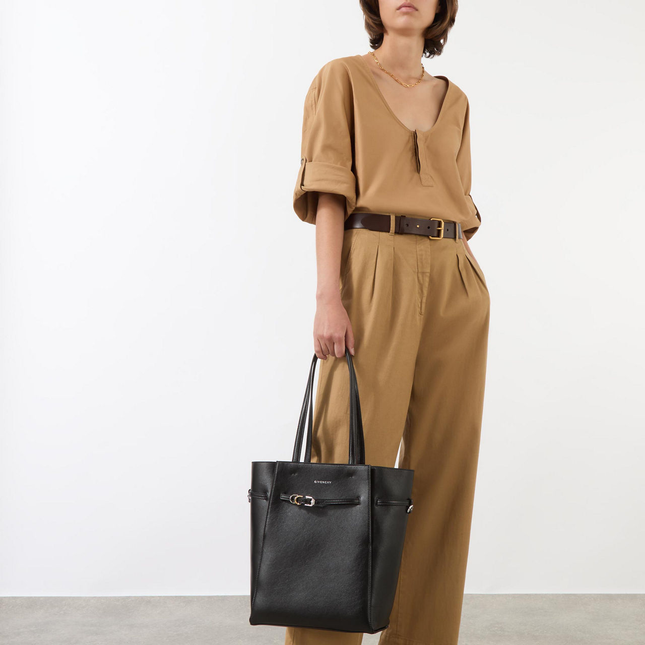 GIVENCHY Voyou Small Leather Tote
