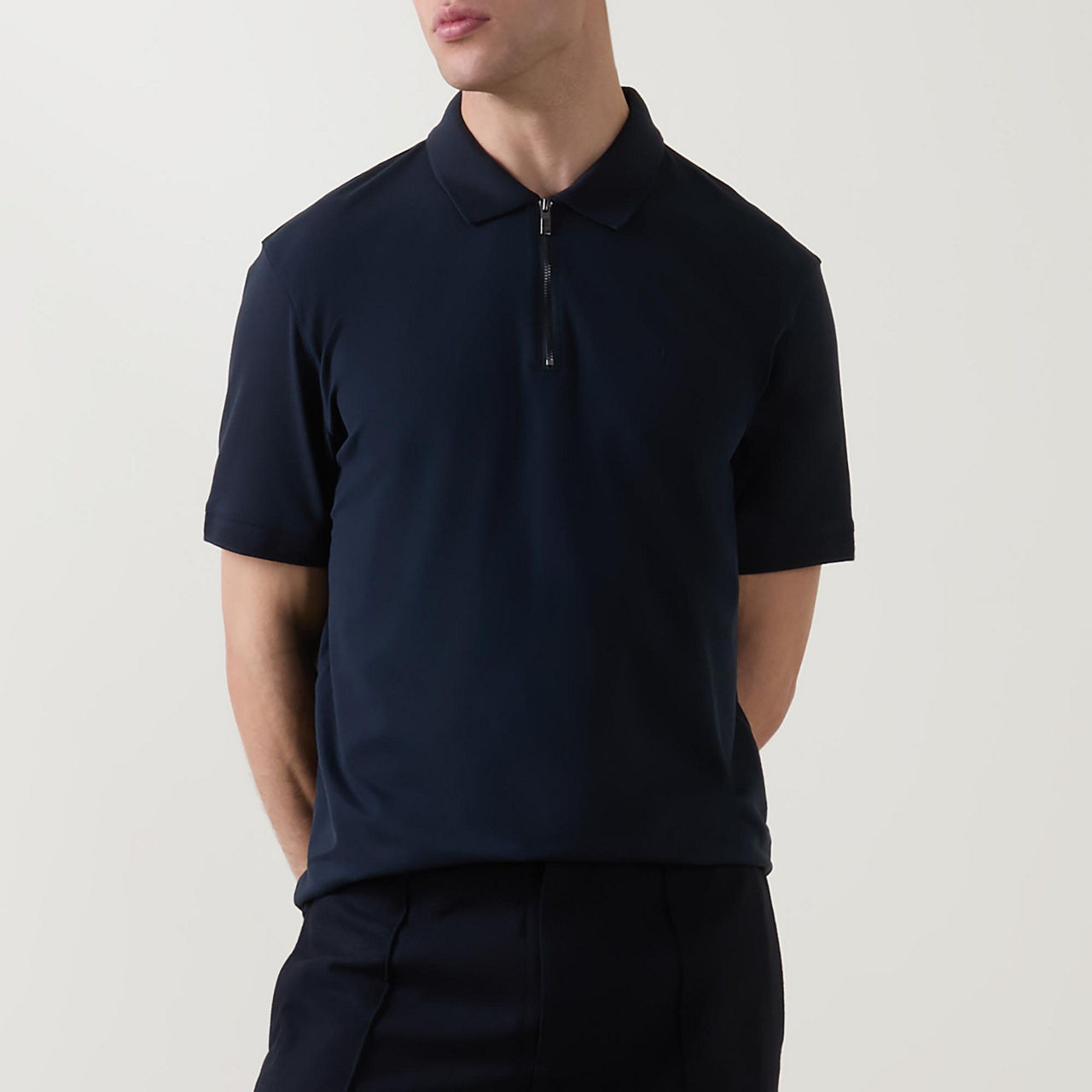 Armani quarter zip hotsell
