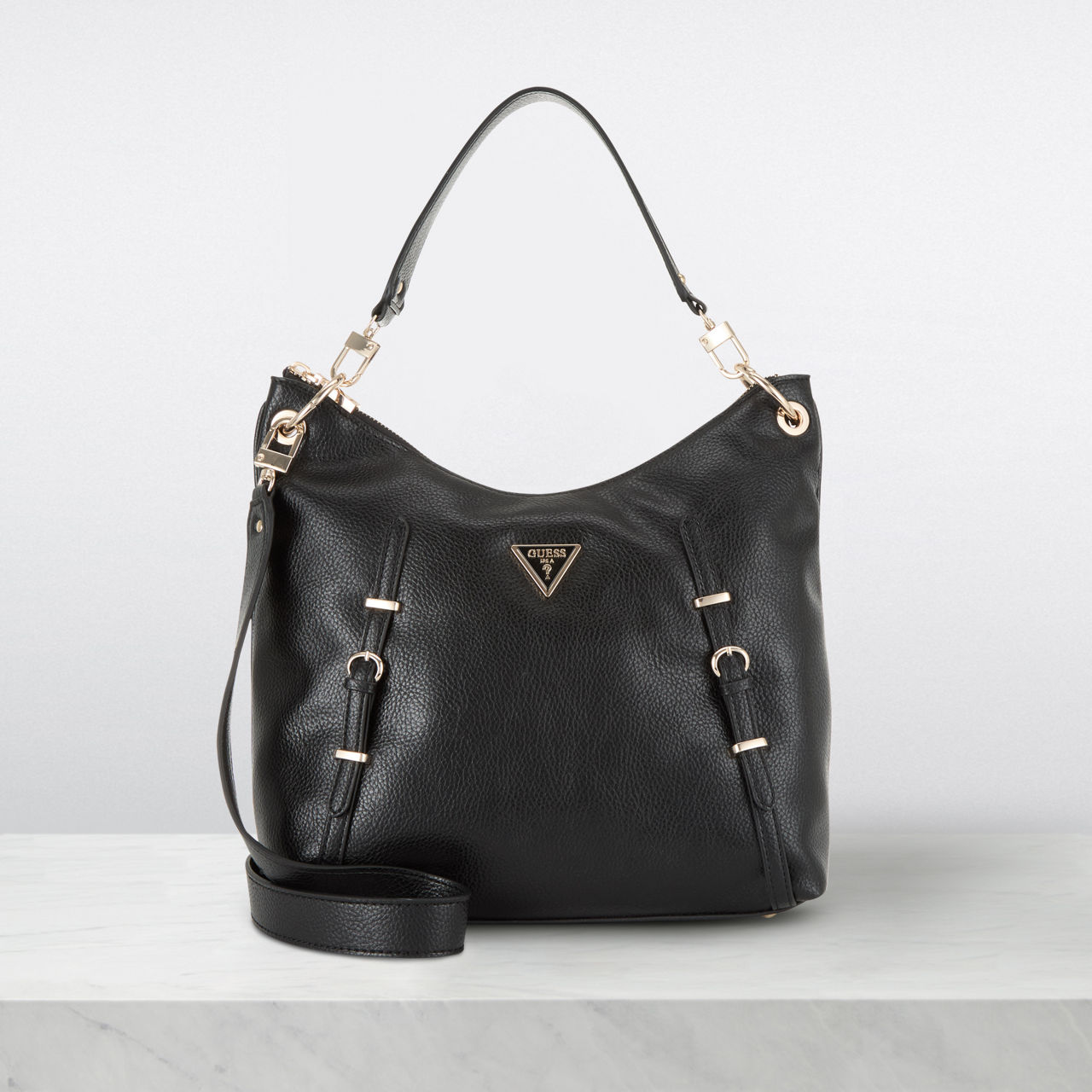 Womens black hobo bag sale