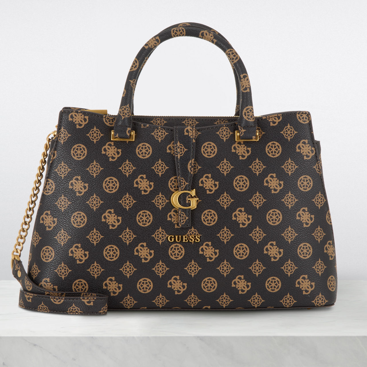 GUESS Kuba 4G Satchel Bag