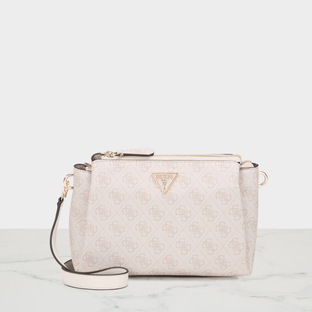 GUESS Noelle 4G Crossbody Bag Dove Logo