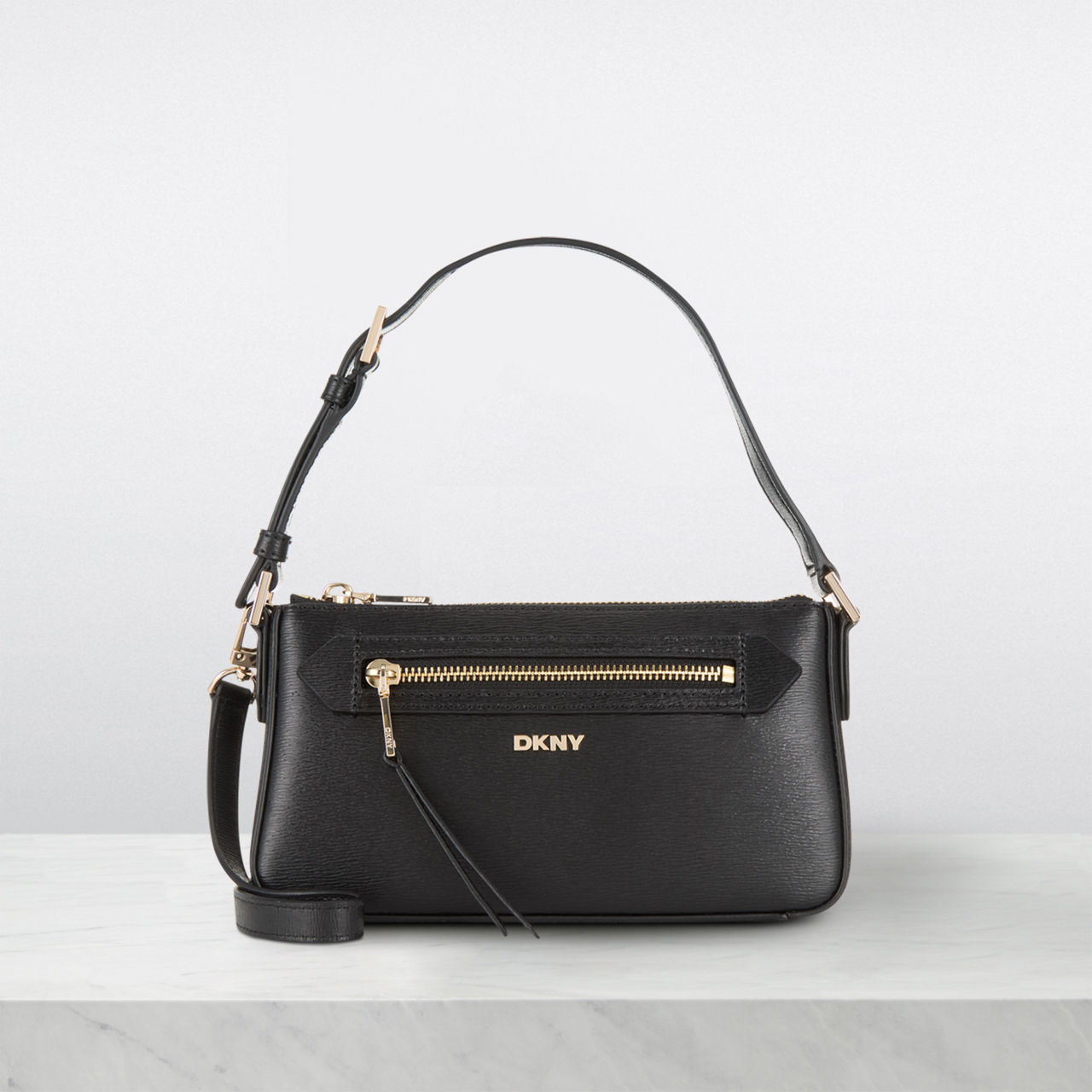 DKNY Bryant Demi Crossbody Bag Black Gold