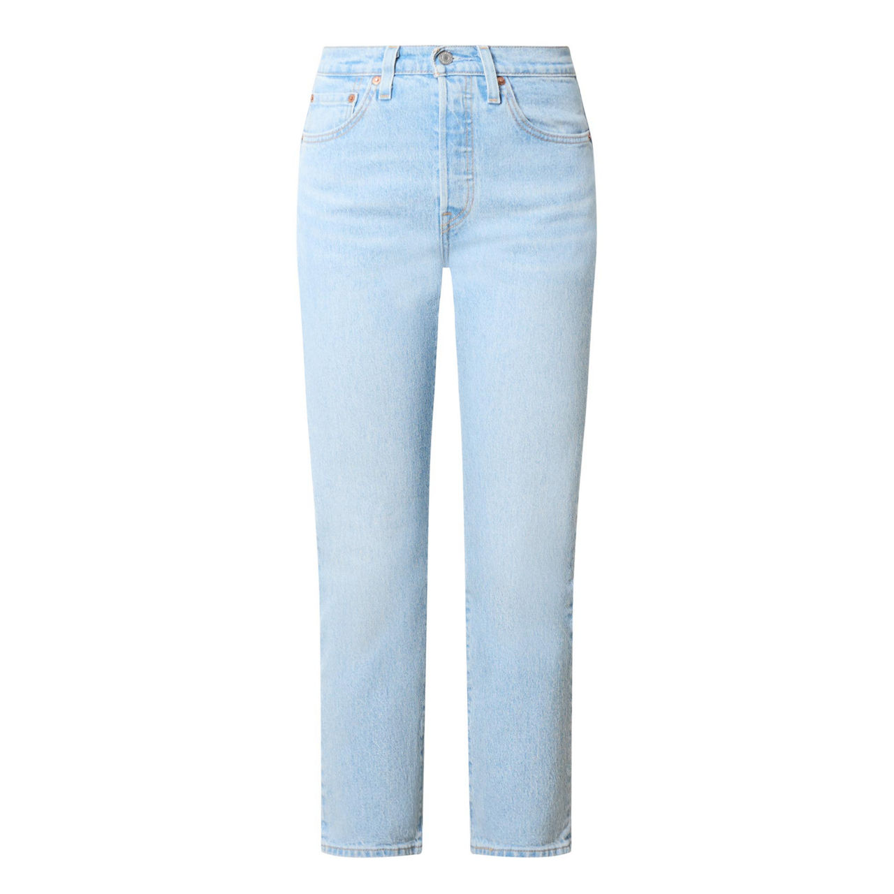 LEVIS 501 High Rise Straight Leg Cropped Jeans