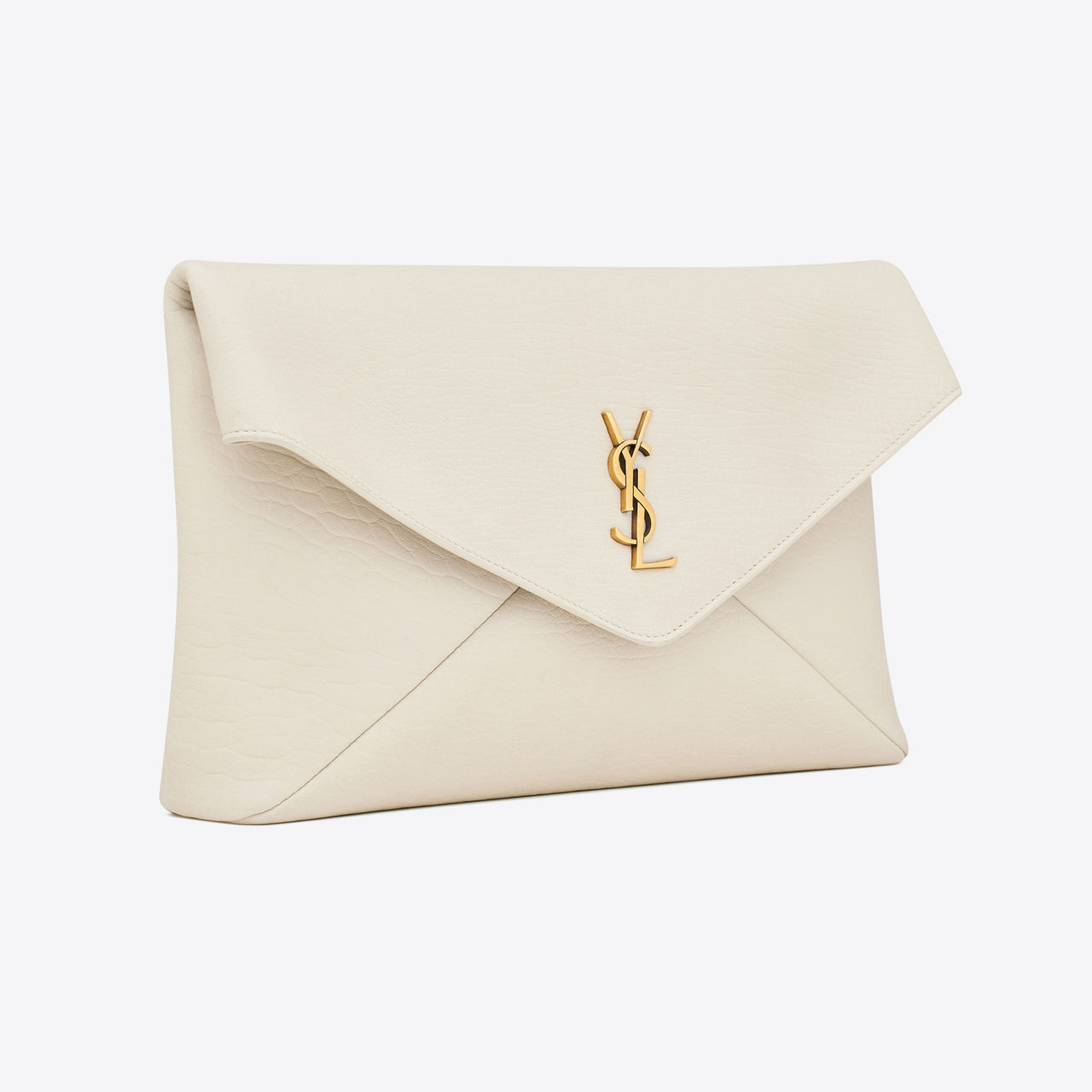 Saint Laurent Cassandre Envelope Bag - Soft White