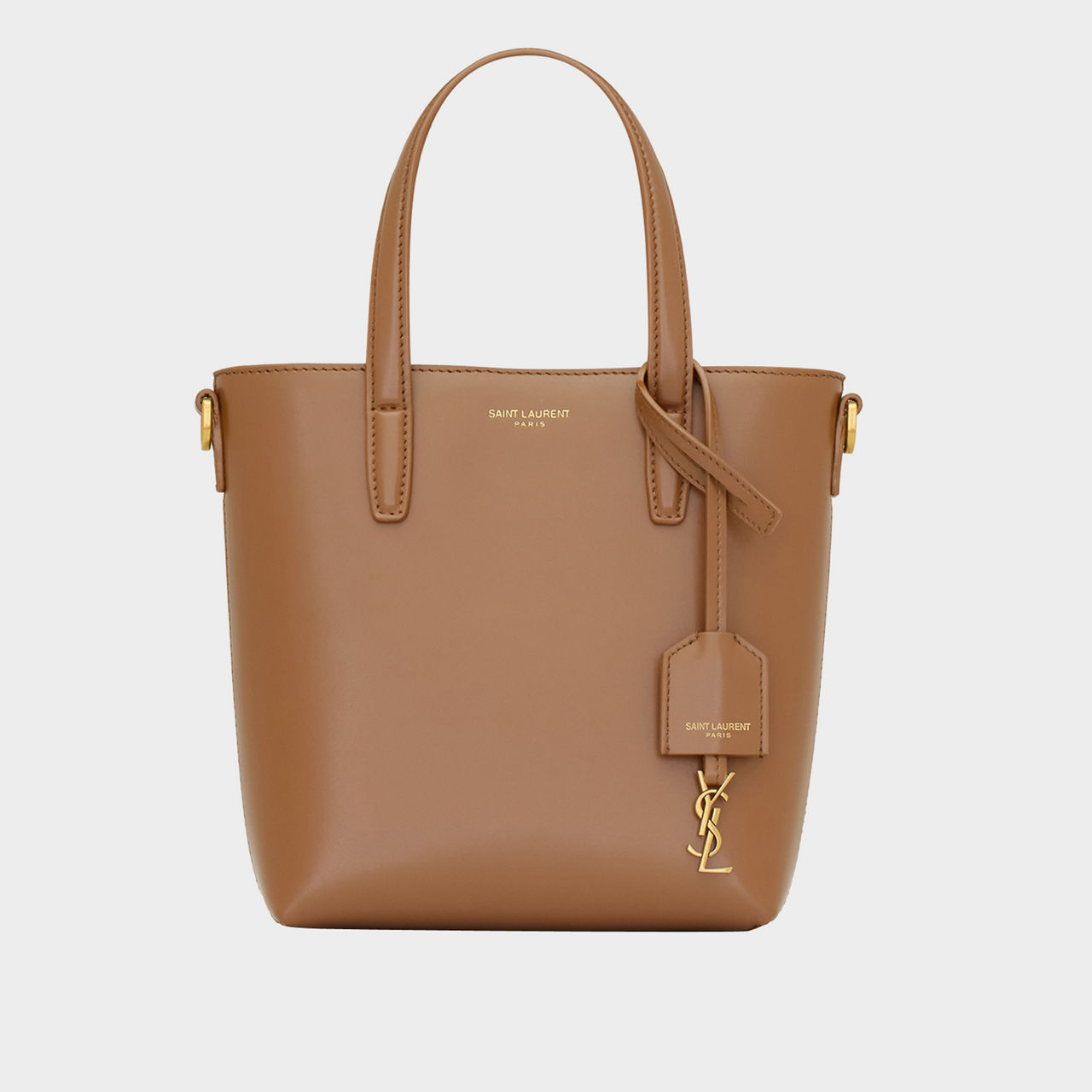 SAINT LAURENT Shopping East West Leather Tote