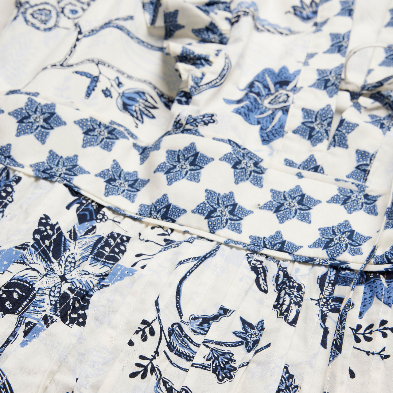 MINT VELVET Floral Ruffle Flared Dress