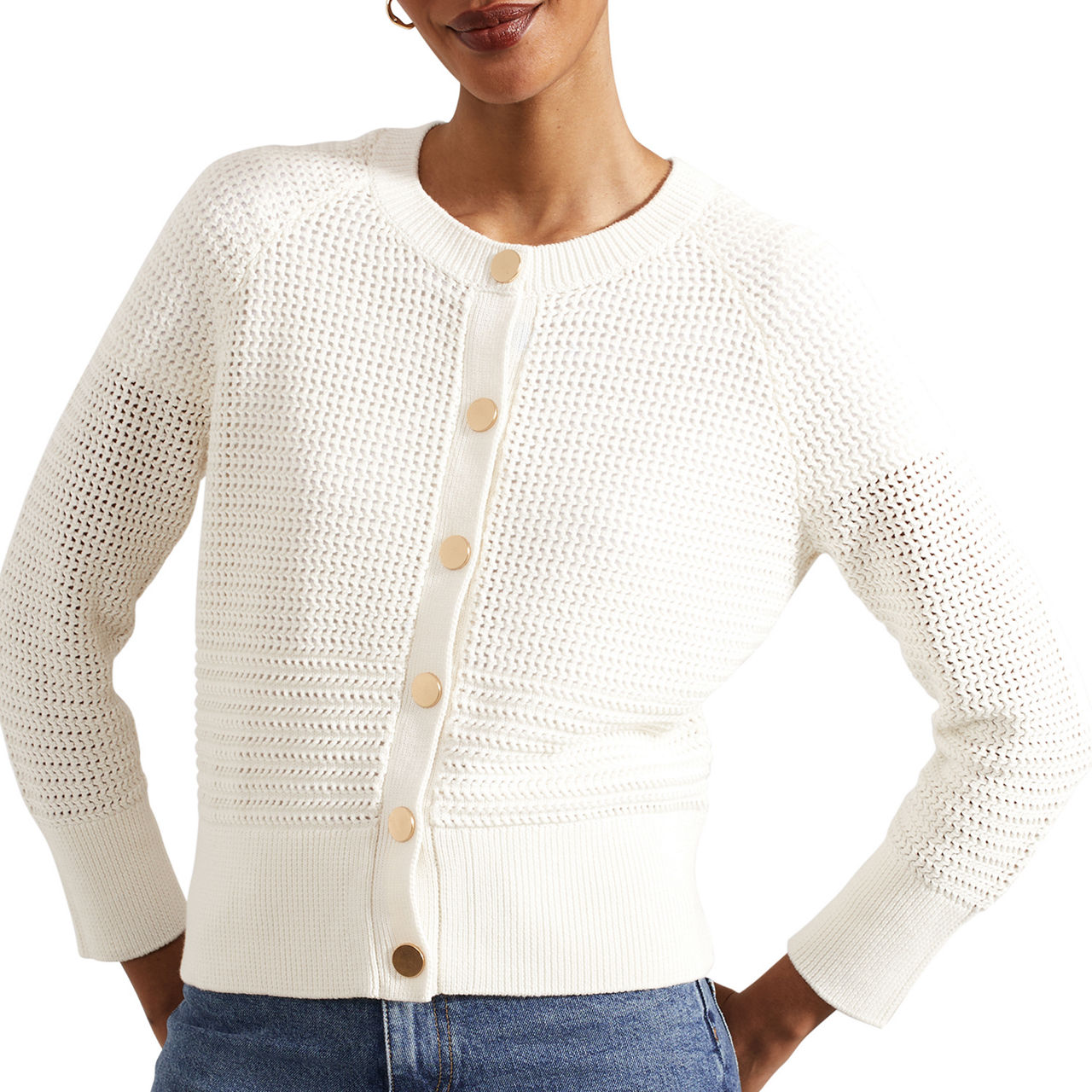 HOBBS Florentina Mesh Cardigan