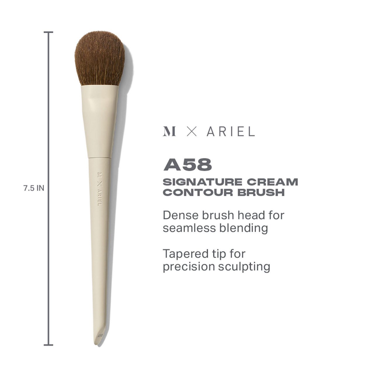 MORPHE MORPHE X ARIEL A58 Cream Contour Brush