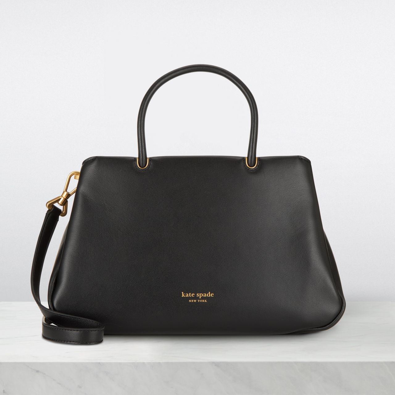 KATE SPADE NEW YORK Grace Satchel Crossbody Bag Black