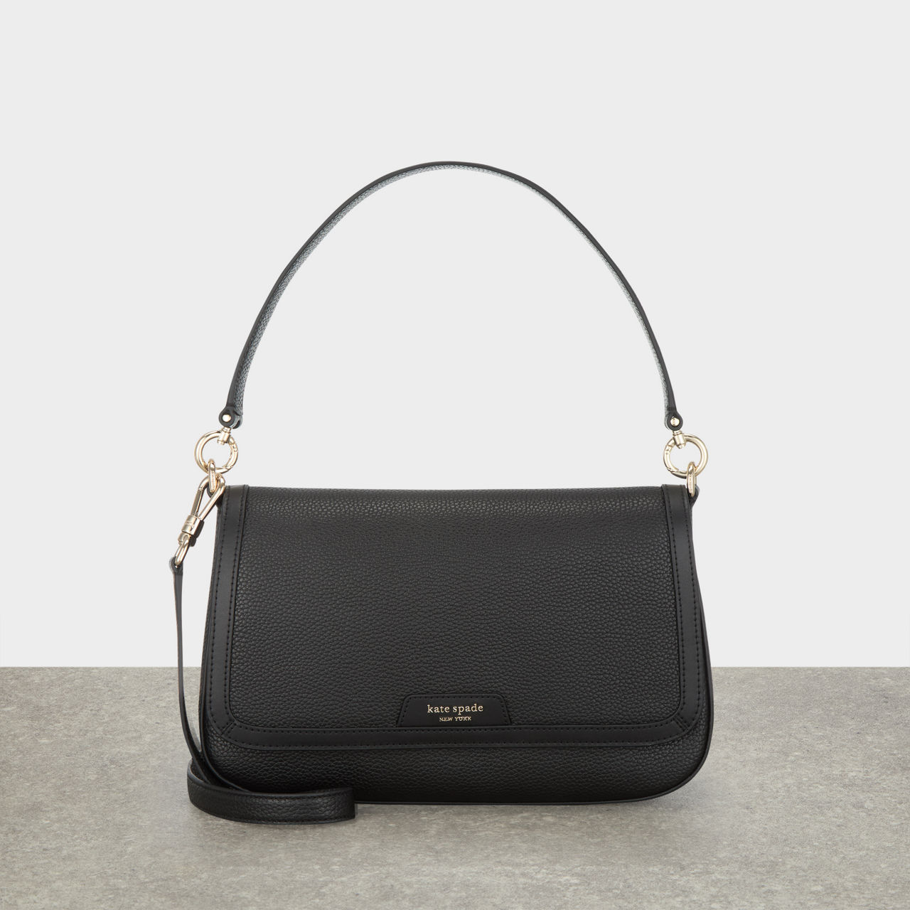 Kate spade black shoulder purse sale