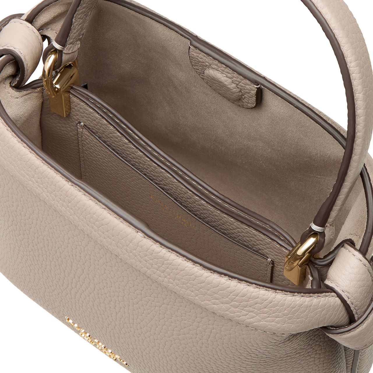 KATE SPADE NEW YORK Knott Mini Leather Crossbody Bag Warm Taupe