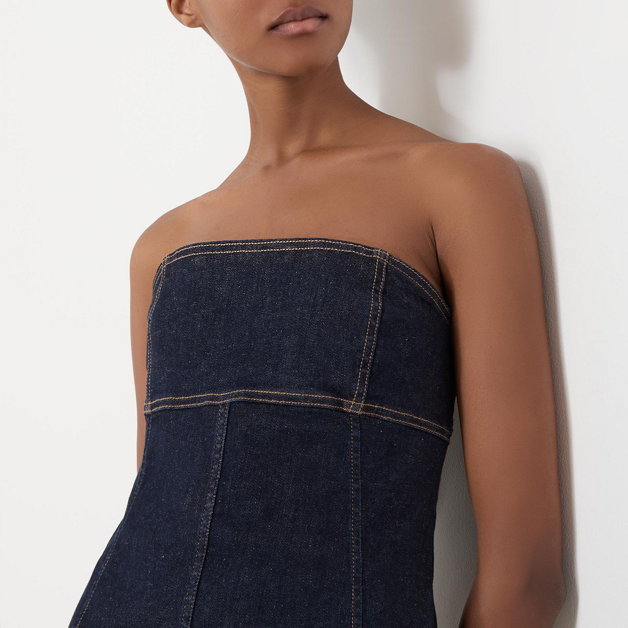 Denim bustier dress hotsell
