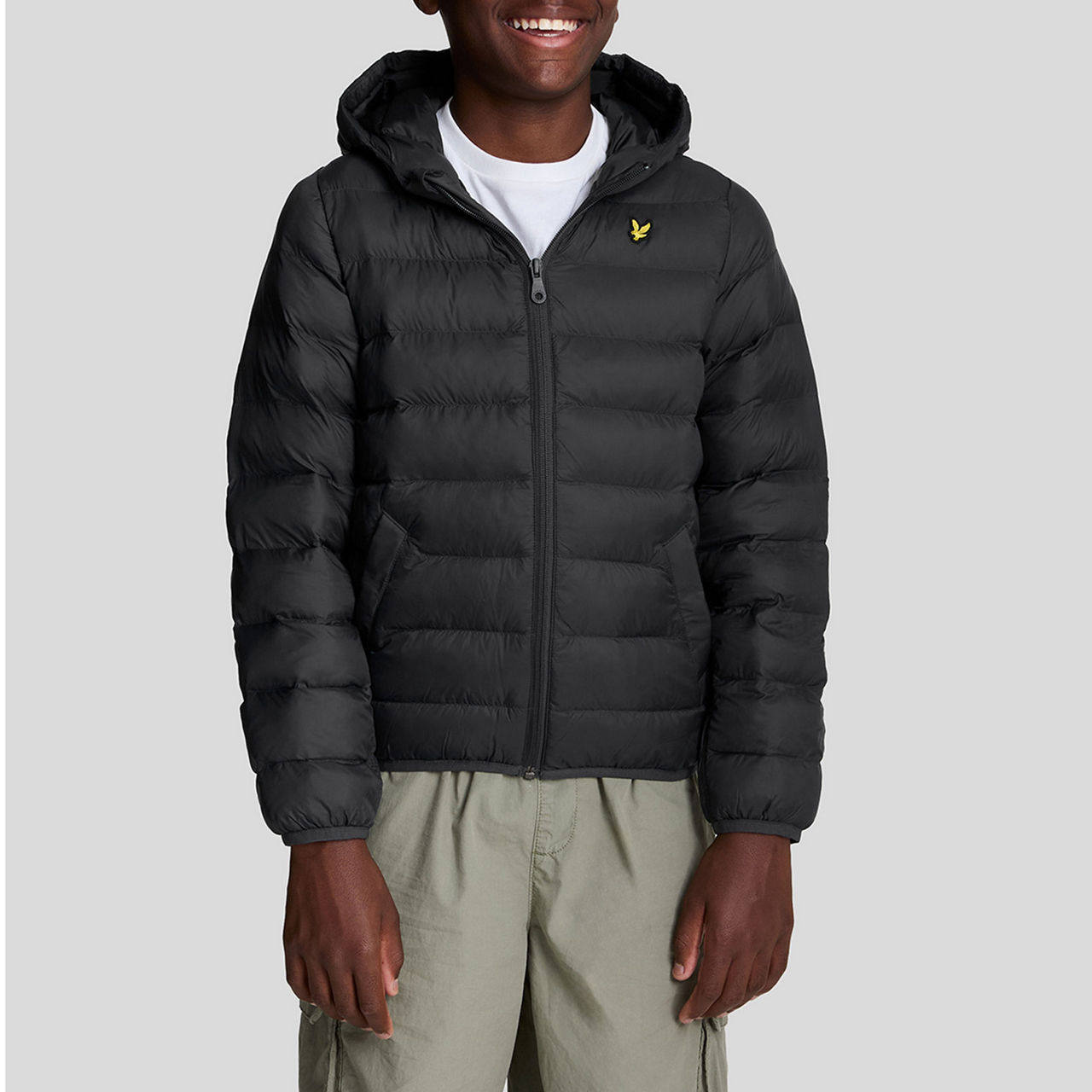 Lyle scott puffer jacket black hotsell