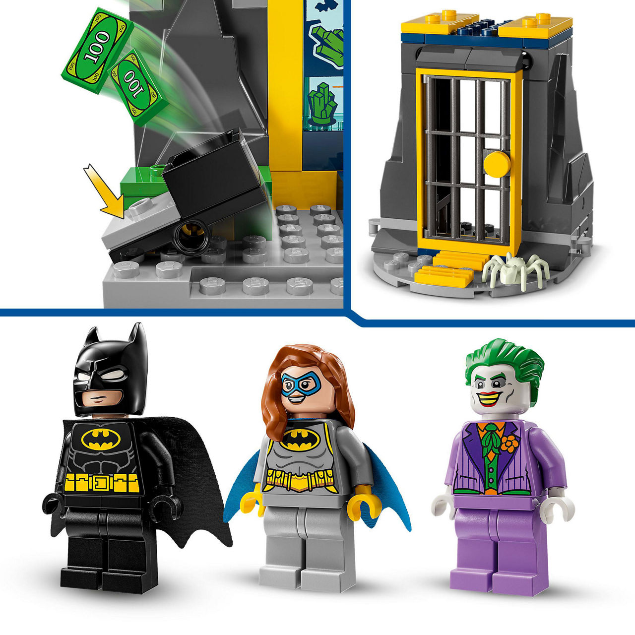 LEGO The Batcave with Batman Batgirl and The Joker