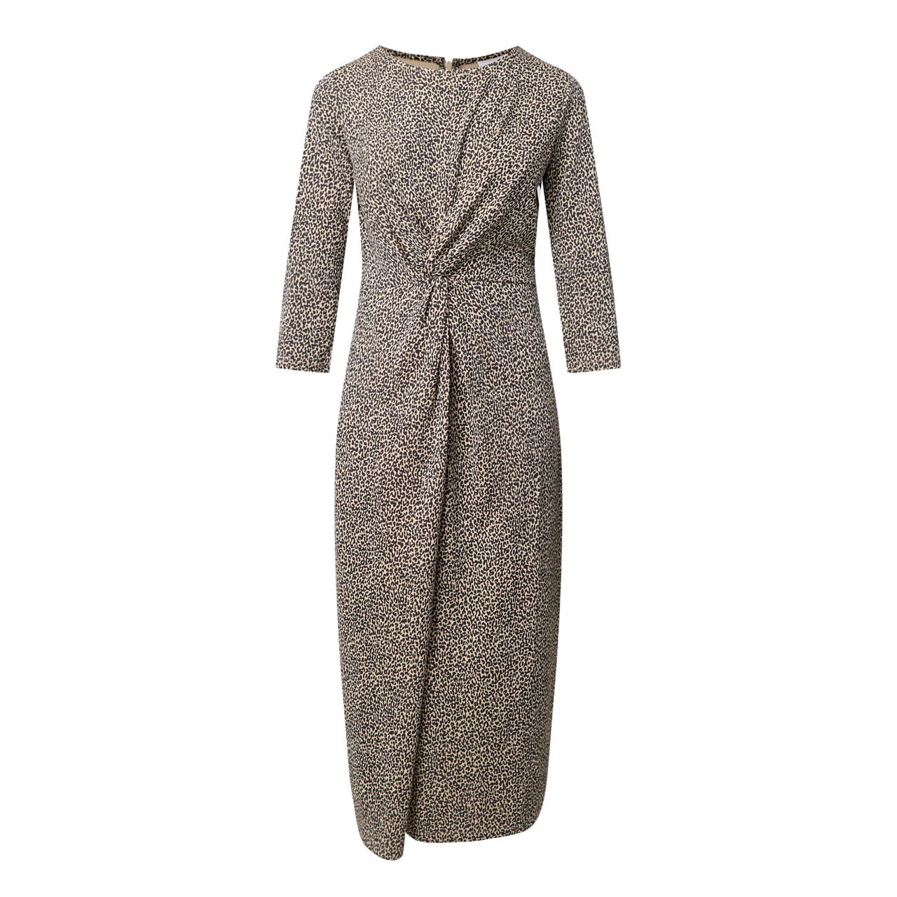 GERRY WEBER Gathered Leopard Print Dress