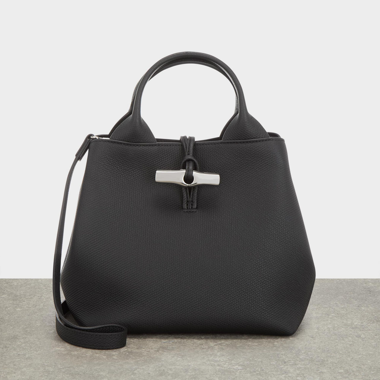 LONGCHAMP Le Roseau Small Leather Crossbody Bag