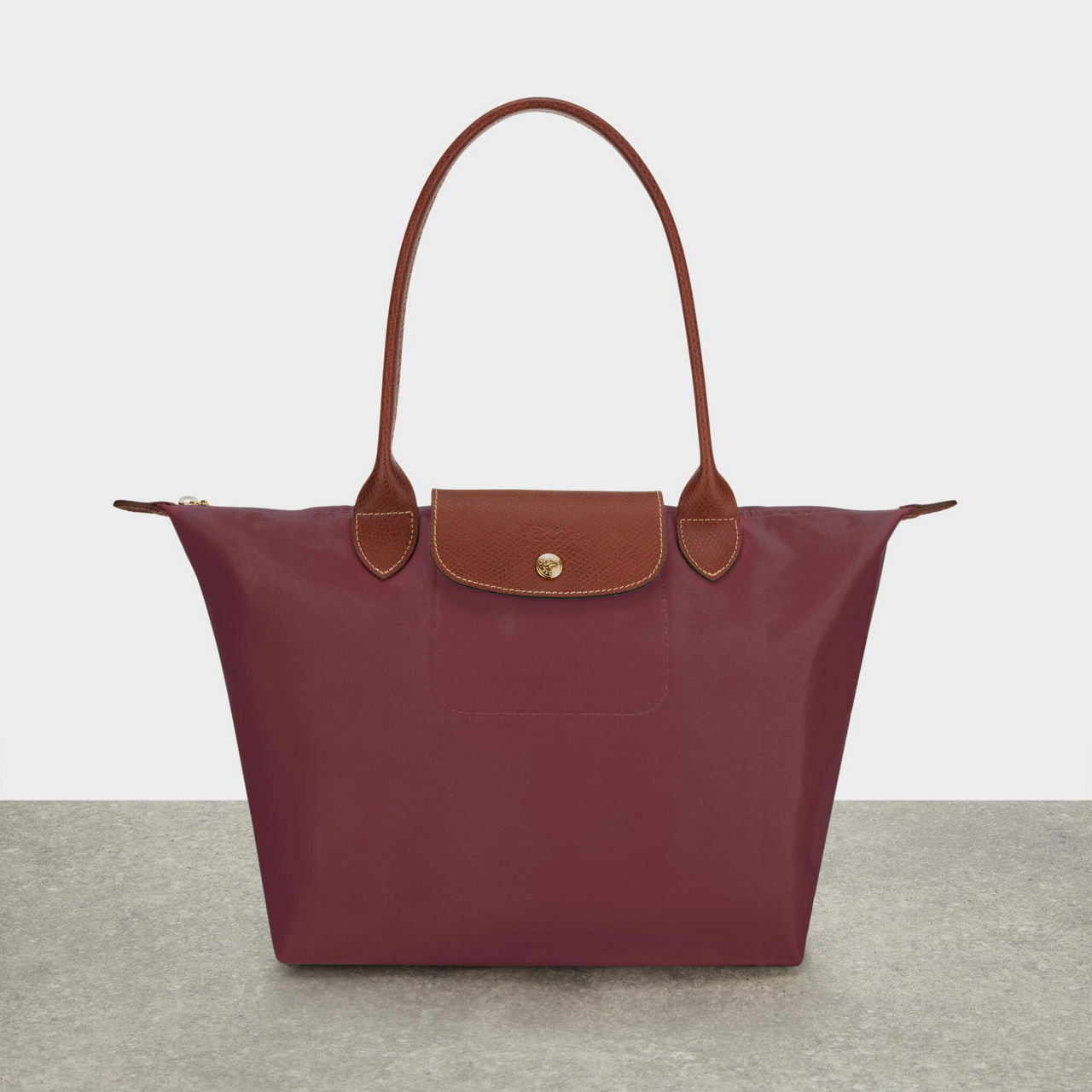 Burgundy longchamp bag sale