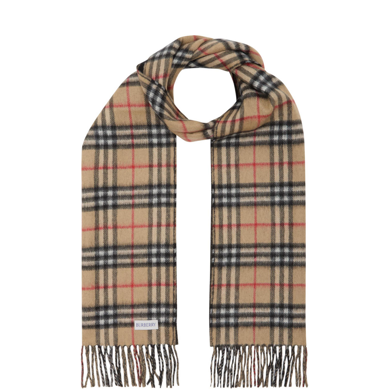BURBERRY Classic Check Cashmere Scarf